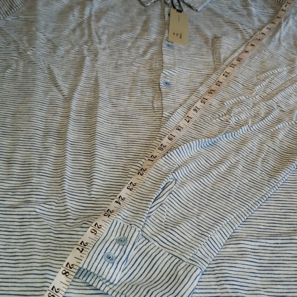 Knit Cotton Shirt Men's XXL Stripe NEW Long Sleeve Cozy Soft NWT 🎉HP🎉 - Picture 10 of 10